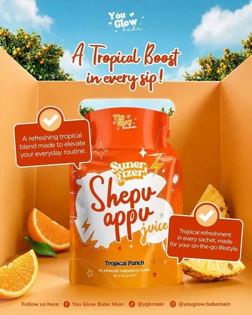 You Glow Babe - SHEPU APPU Juice Tropical Punch 150g - 15g x 10