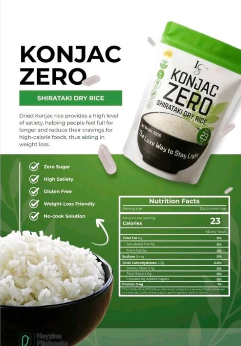 Konjac Zero Shiritaki Dry Rice 500g