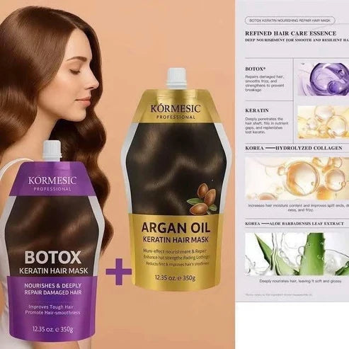 Kormesic Argan Oil Botox Keratin Hairmask Set 350g each