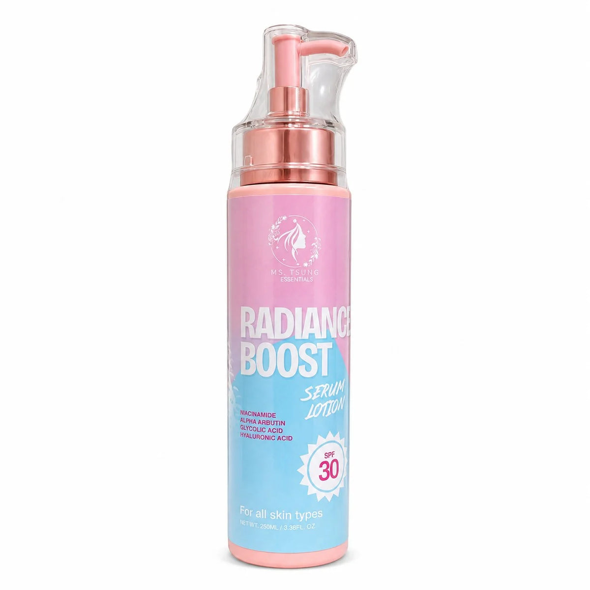 Ms. Tsung Essentials Radiance Boost Serum Lotion SPF 30, 250ml