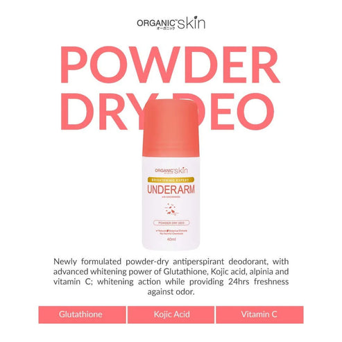 Organic Skin Underarm Power Dry Deo 40ml